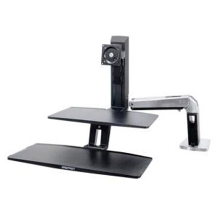 Dynamicfunction Ergotron WorkFit-A Sit-Stand Workstation With Suspended Keyboard, Single HD, Black DY2199424